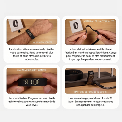 Wakevia - Bracelet Réveil Vibrant